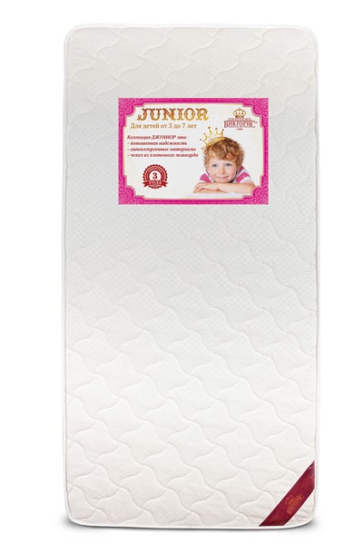 Детский матрас JUNIOR VanessaВикторис60x140, 70x140, 70x160, 70x180, 70x190, 80х140, 80x160, 80х170, 80x180, 80x190, 80x200, 90х140, 90x180, 90x190, 90x200